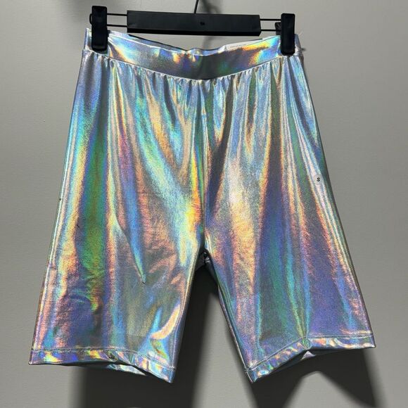 American Eagle Outfitters Pants - AMERICAN EAGLE Rainbow Reflective Bike Shorts Size S